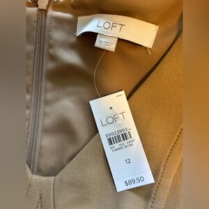 Ann Taylor LOFT Tan Skirt